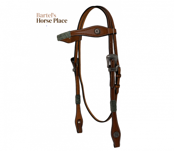 Rawhide Braided Headstall für Kaltblüter